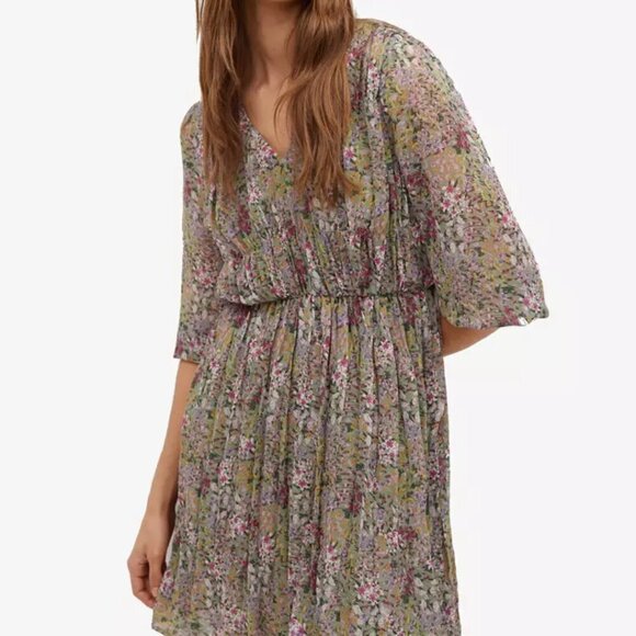 Mango Dresses & Skirts - MNG Mango Floral Mini Dress Garden Indie Cottage Coquette Praire Flowy Size 6